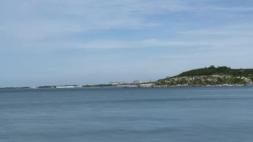 辽宁大连大黑山海滨浴场海水延时