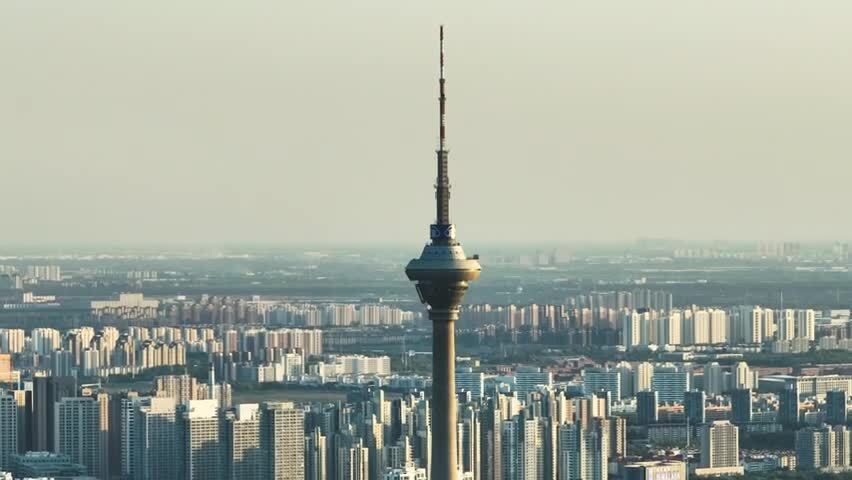 天津电视塔长焦航拍