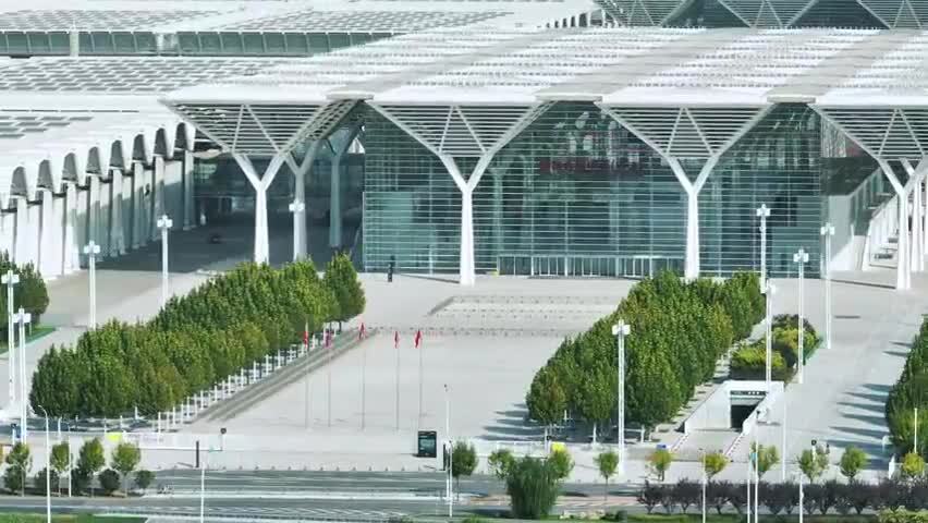 长焦航拍天津国家会展中心