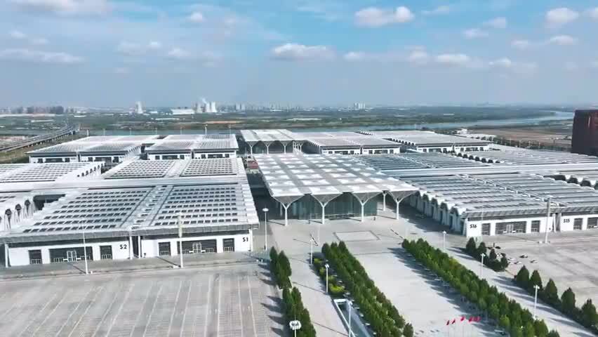 航拍天津国家会展中心