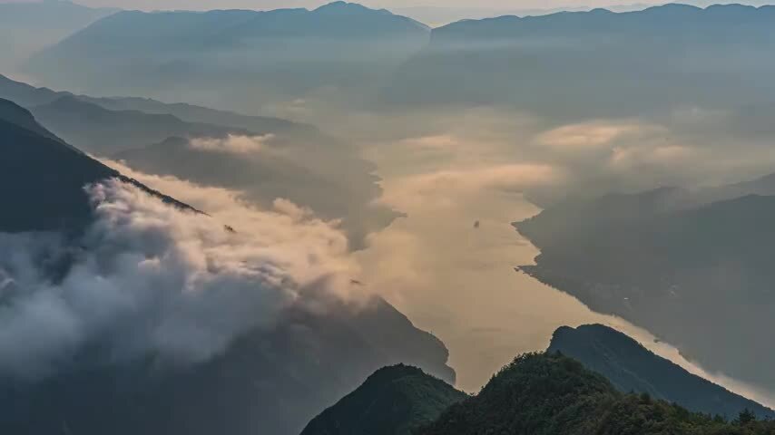 8K长江三峡锦绣河山壮美山河延时