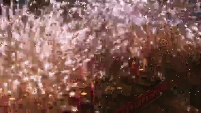 舞龙打铁花民俗表演