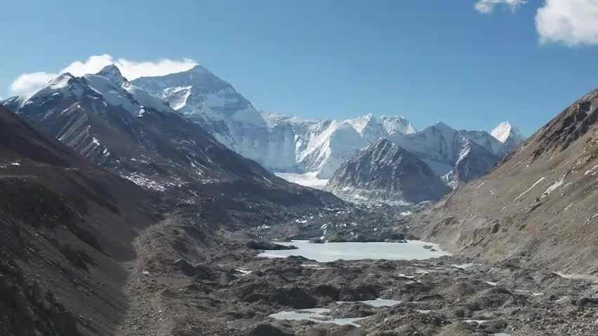 晴朗天气下珠穆朗玛峰