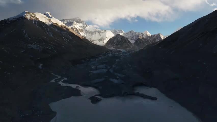 晴朗天气下珠穆朗玛峰