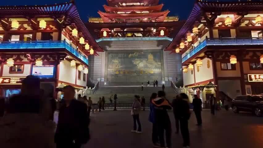 四川绵阳越王楼夜景