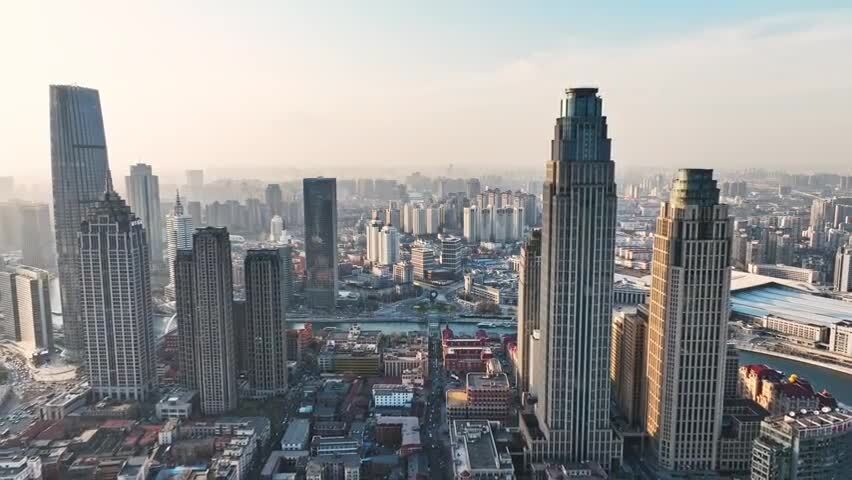 天津城市建筑航拍
