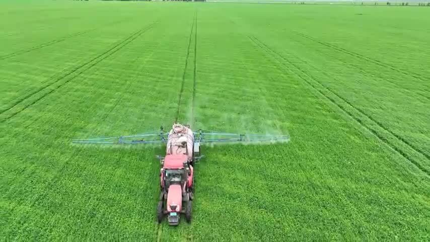 航拍现代化农业视频