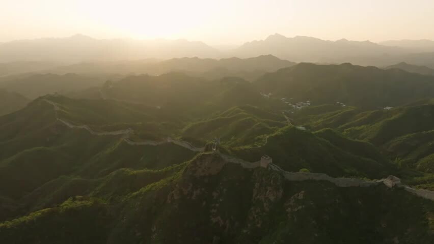 中国万里长城日出