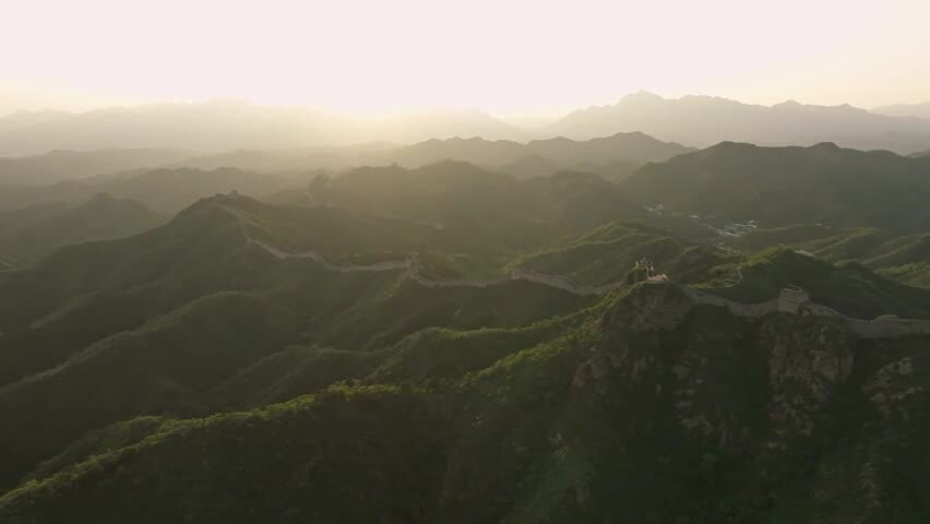 中国万里长城日出