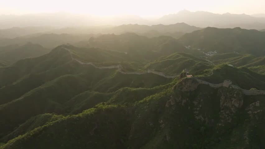 中国万里长城日出