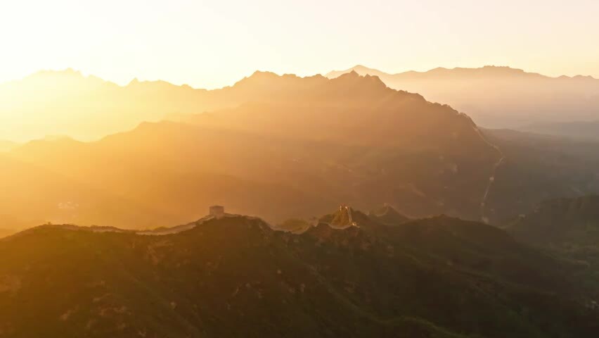 中国万里长城日出