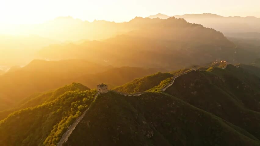 中国万里长城日出