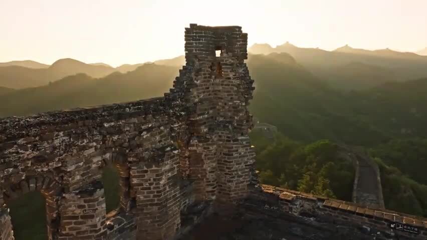 中国万里长城日出