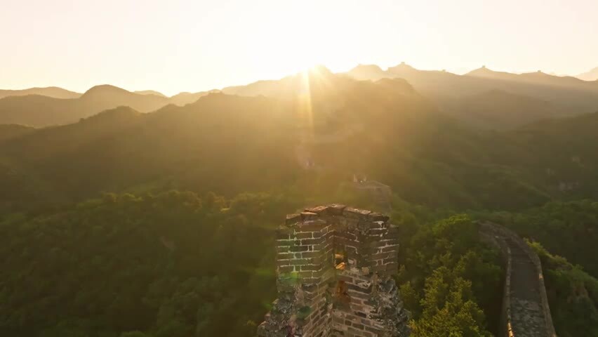 中国万里长城日出