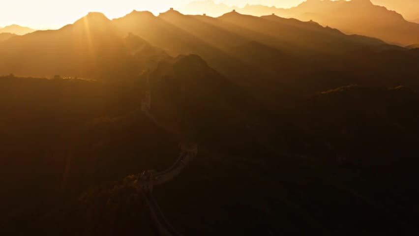 中国万里长城日出