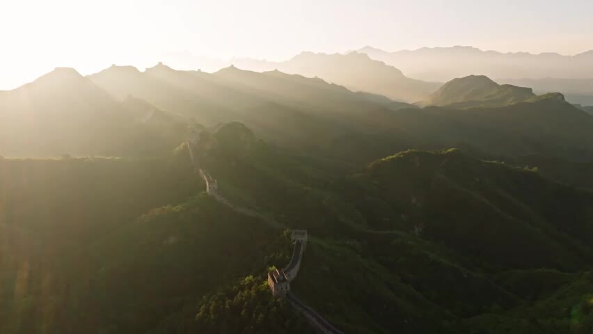 中国万里长城日出