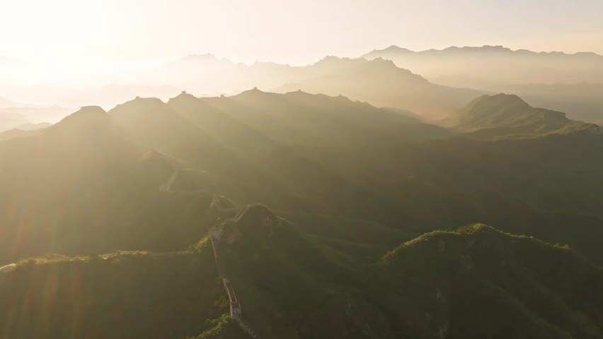 中国万里长城日出