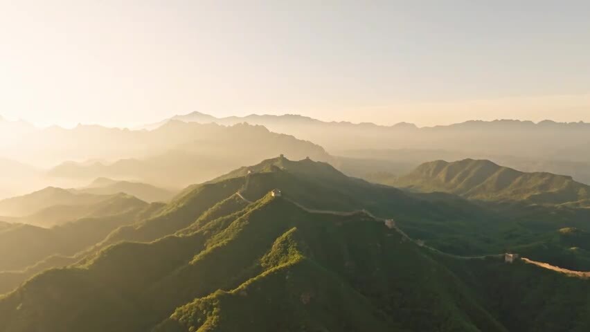 中国万里长城日出