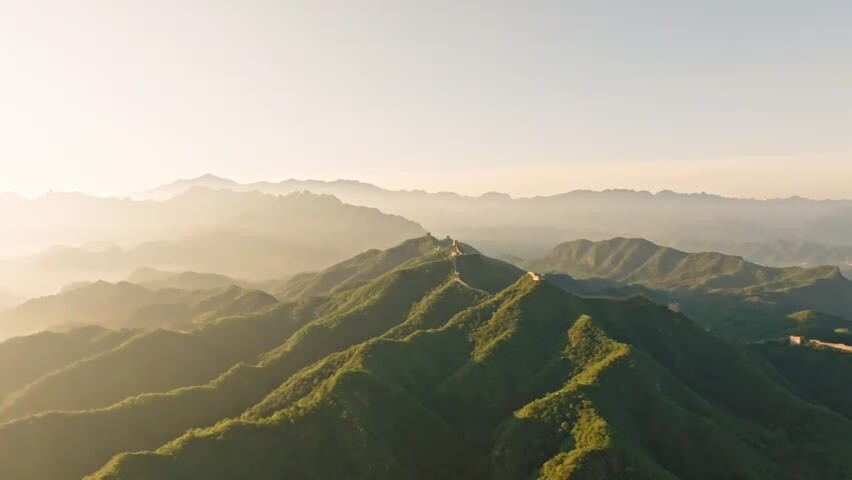 中国万里长城日出