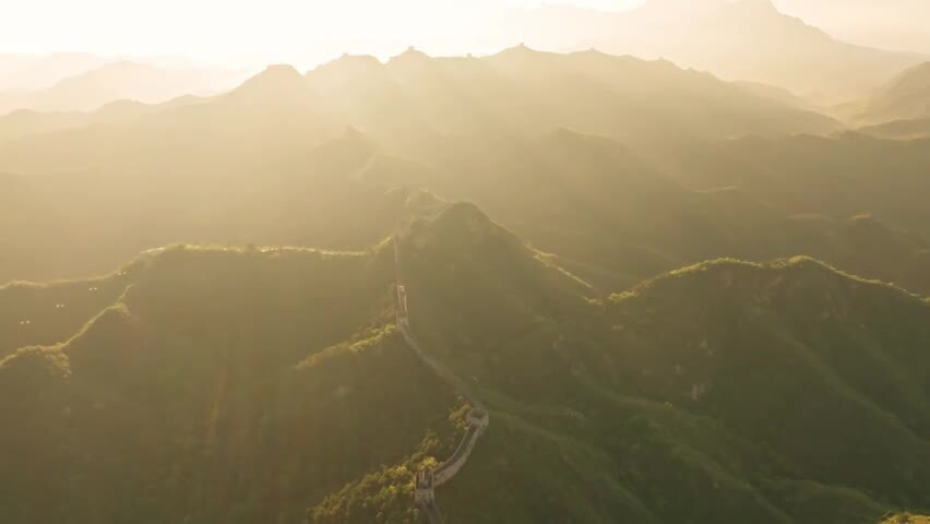 中国万里长城日出