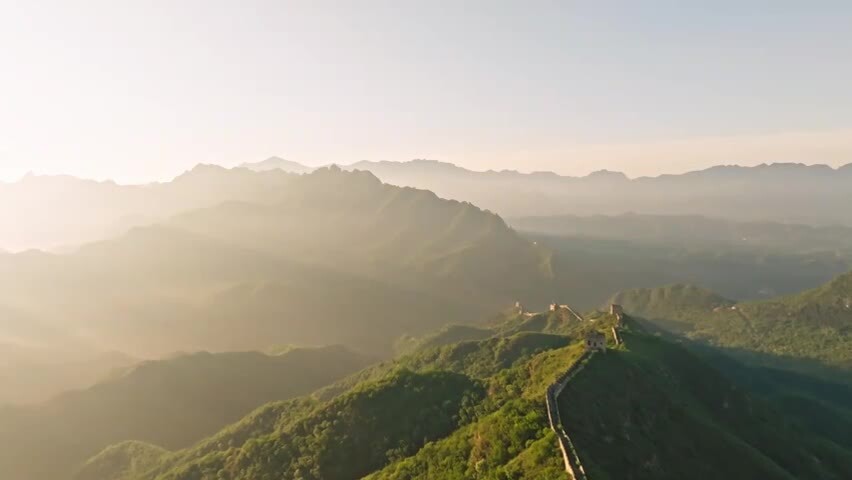 中国万里长城日出