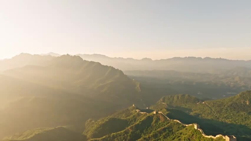 中国万里长城日出