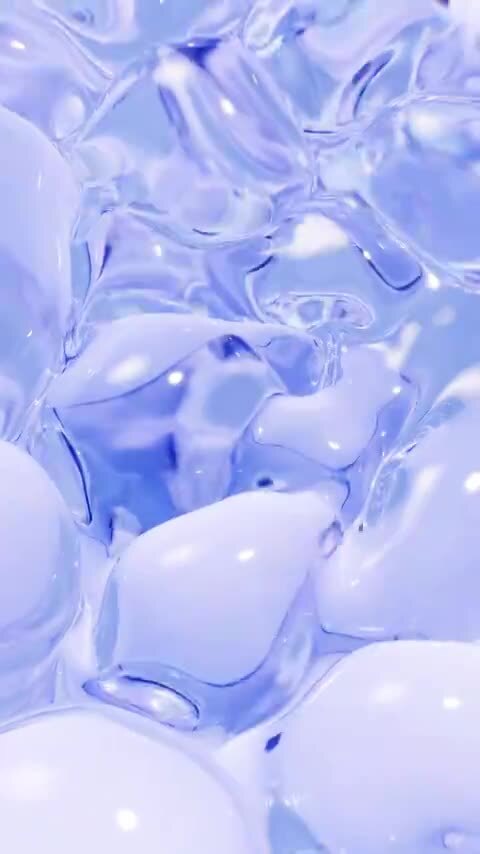 柔软透明的气泡曲面背景三维渲染