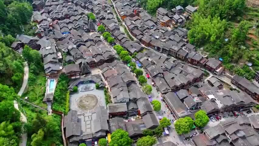 贵州少数民族村寨肇兴侗寨