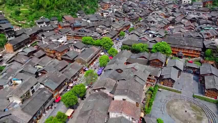 贵州少数民族村寨肇兴侗寨