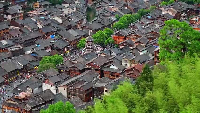 贵州少数民族村寨肇兴侗寨