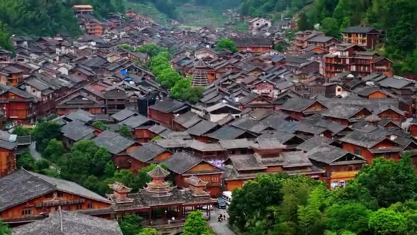 贵州少数民族村寨肇兴侗寨