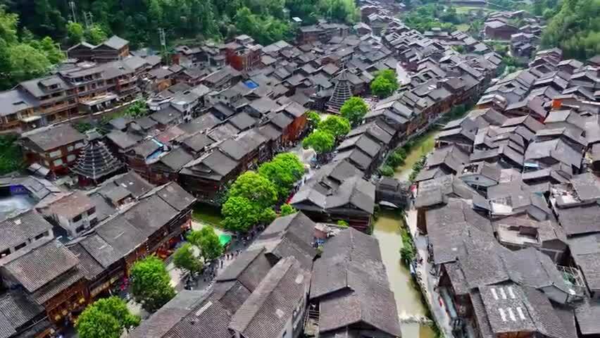 贵州少数民族村寨肇兴侗寨