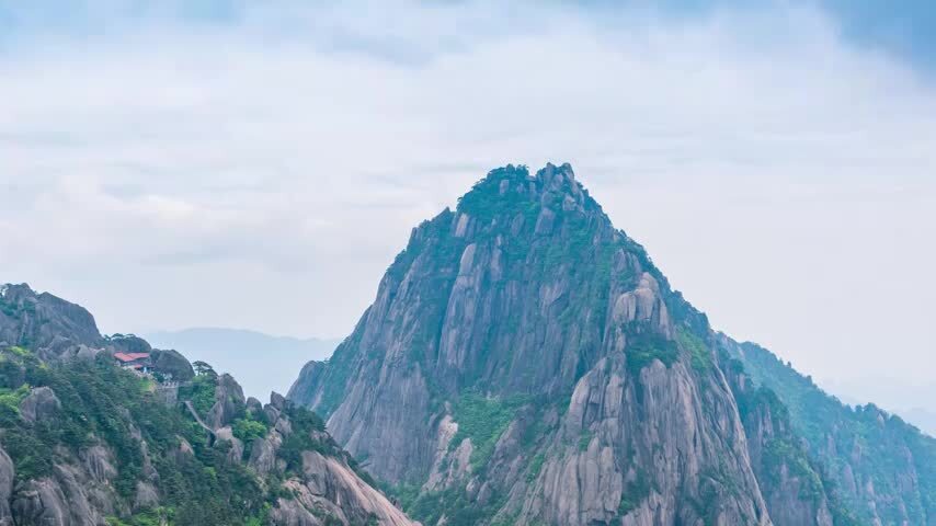 黄山天都峰延时摄影风光