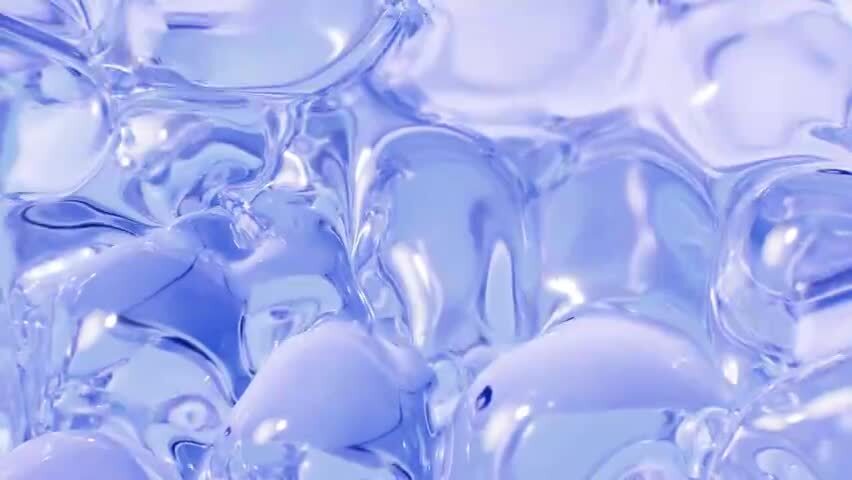 柔软透明的气泡曲面背景三维渲染