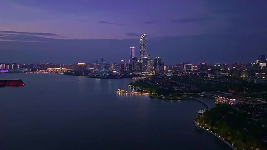 苏州园区延时航拍