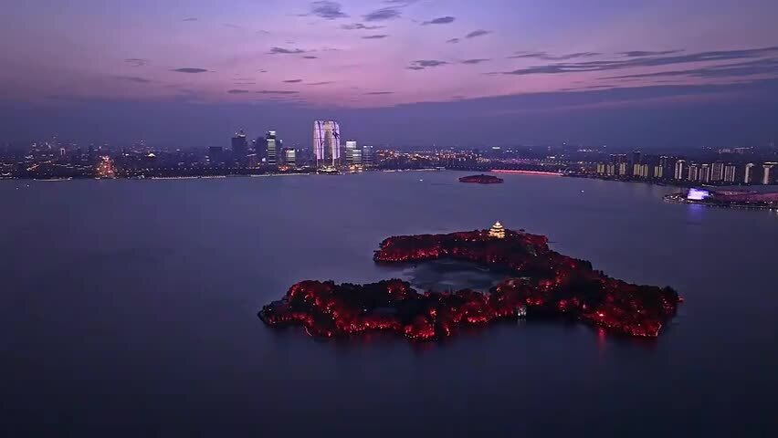 苏州园区延时航拍