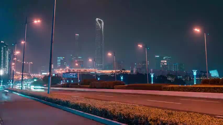 苏州园区延时航拍