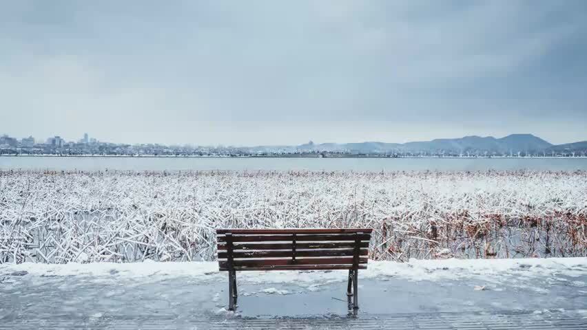 浙江杭州西湖雪景