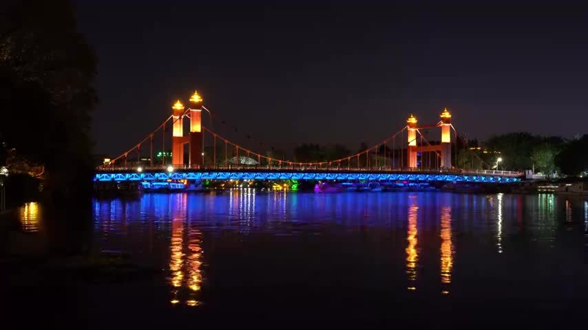 广西桂林虹桥夜景