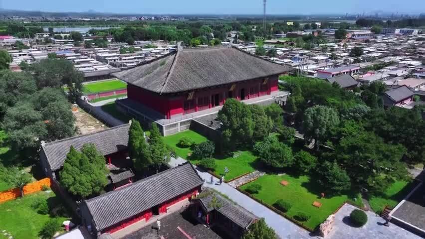 辽宁锦州义县奉国寺辽代古塔古建筑