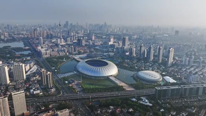 天津奥体中心航拍