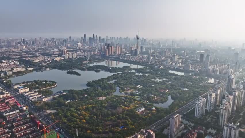 天津水上公园航拍