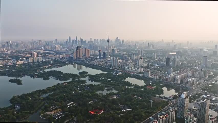 天津水上公园航拍