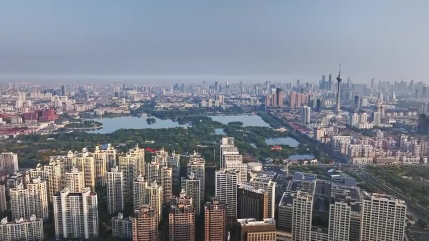 天津水上公园航拍