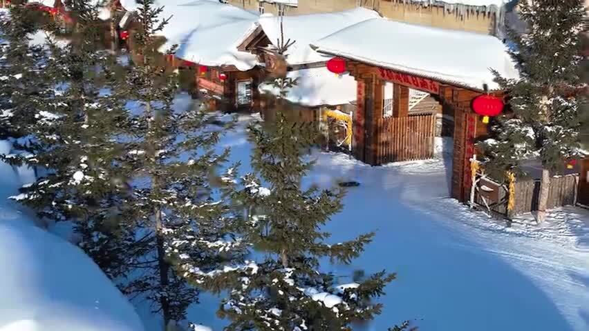 东北黑龙江牡丹江中国雪乡童话世界