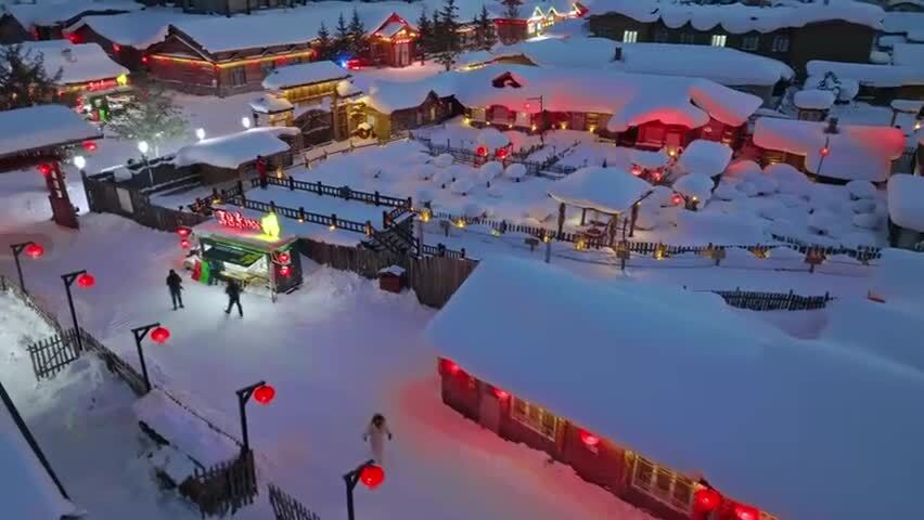 东北黑龙江牡丹江中国雪乡童话世界