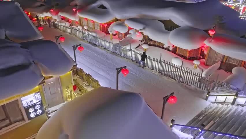 东北黑龙江牡丹江中国雪乡童话世界