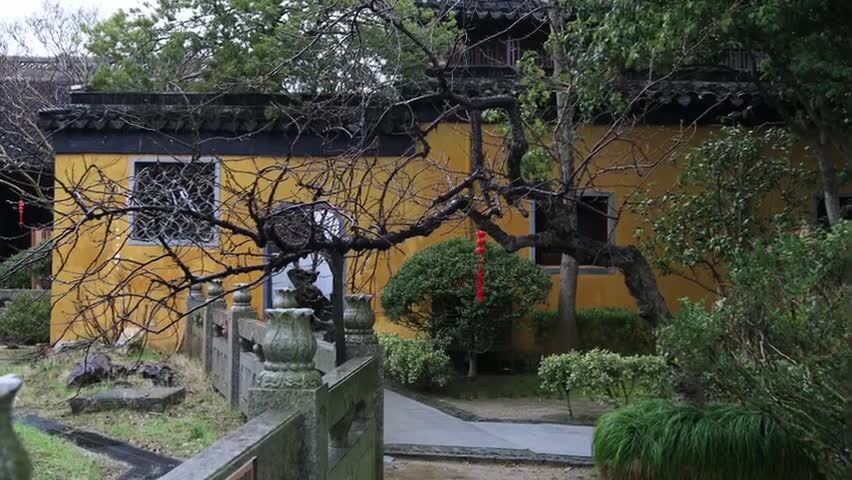 苏州香雪海司徒庙典雅古建筑自然风光