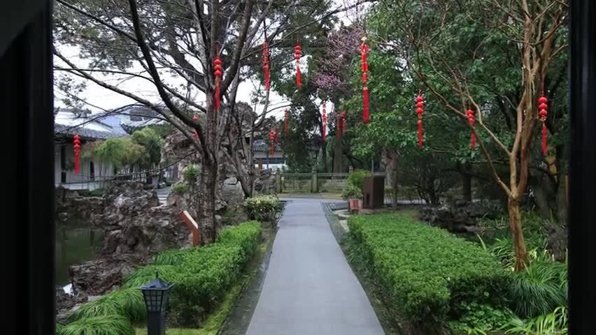 苏州香雪海司徒庙典雅古建筑自然风光