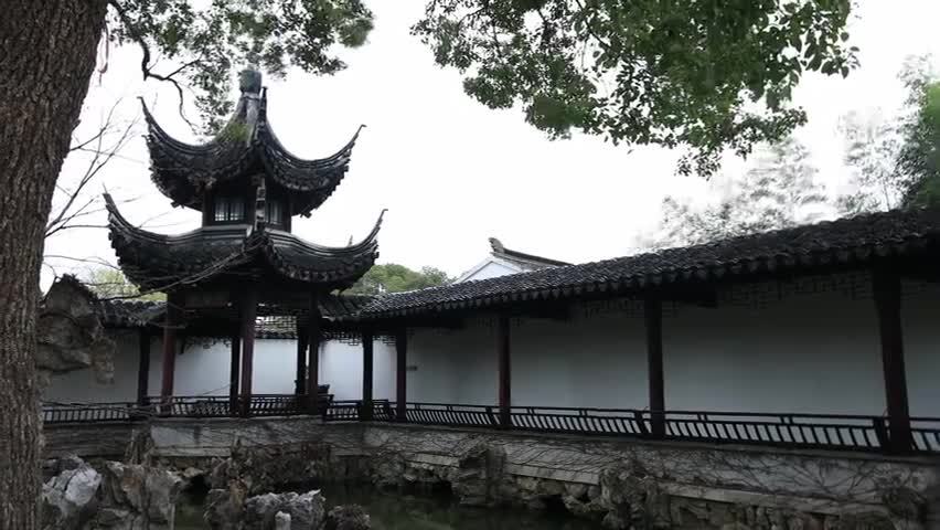 苏州光福司徒庙典雅古建筑自然风光